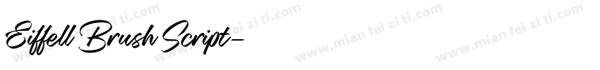 Eiffell Brush Script字体转换